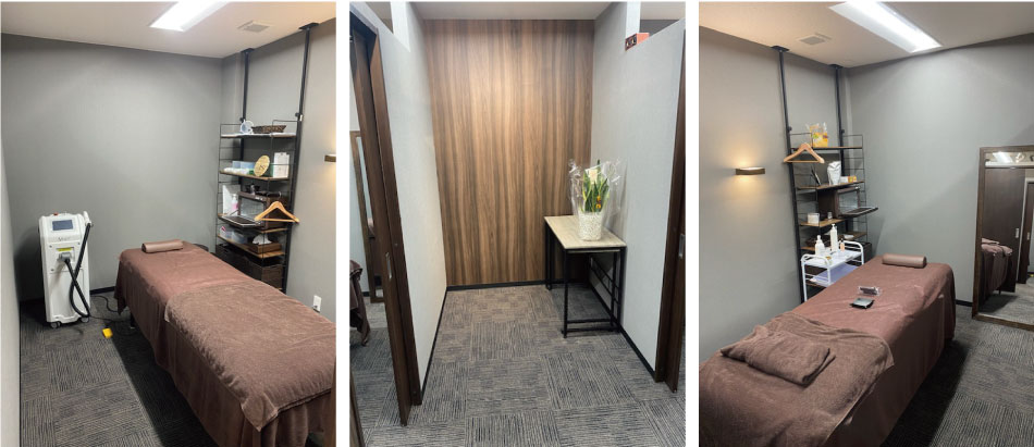 ZERO奈良店 店内写真 メンズ脱毛ルームは完全個室です